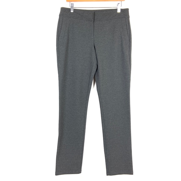 Eileen Fisher Milano Knit Slim Pants Small Gray - Picture 2 of 8